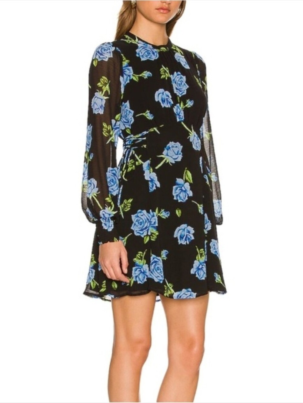 Free People Samantha Lace Up Mini Dress, Size XL